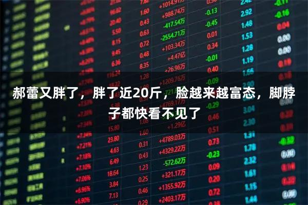 郝蕾又胖了，胖了近20斤，脸越来越富态，脚脖子都快看不见了