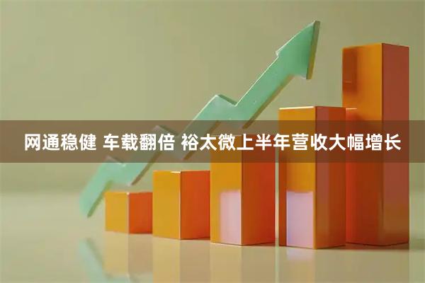 网通稳健 车载翻倍 裕太微上半年营收大幅增长